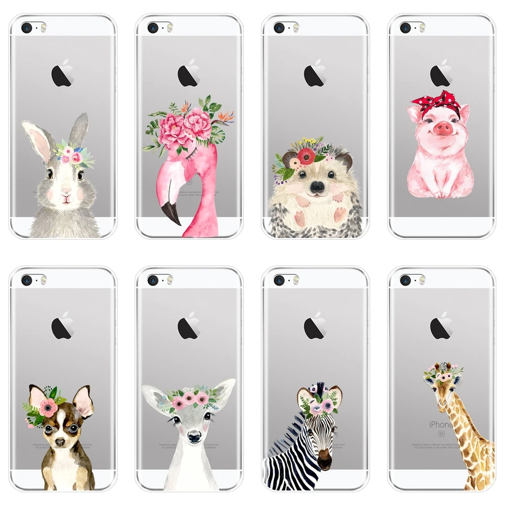 For iPhone 5 S 5C 5S SE Phone Case Silicone Flamingo Pig Dog Rabbit Deer Giraffe Animal Soft Back Cover For Apple iPhone 4 S 4S
For iPhone 5 S 5C 5S SE Phone Case Silicone Flamingo Pig Dog Rabbit Deer Giraffe Animal Soft Back Cover For Apple iPhone 4 S 4S