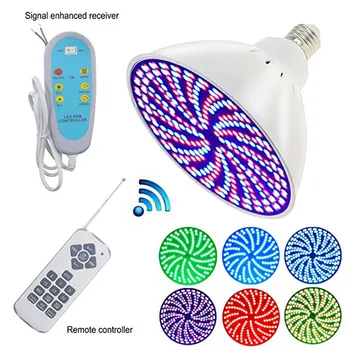 120V,35W RGB Color Changing Swimming Pool Lights Bulb LED PAR56 500W Halogen Lamp Replacement Fits with Switch Remote Control
120V,35W RGB Color Changing Swimming Pool Lights Bulb LED PAR56 500W Halogen Lamp Replacement Fits with Switch Remote Control