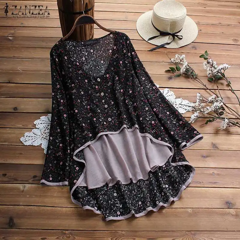 ZANZEA Women Tops and Blouses 2019 Summer Ladies Office Shirt Tunic Tops Patchwork Fate Two Pieces Chemise Blusa Feminina 5XL
ZANZEA Women Tops and Blouses 2019 Summer Ladies Office Shirt Tunic Tops Patchwork Fate Two Pieces Chemise Blusa Feminina 5XL