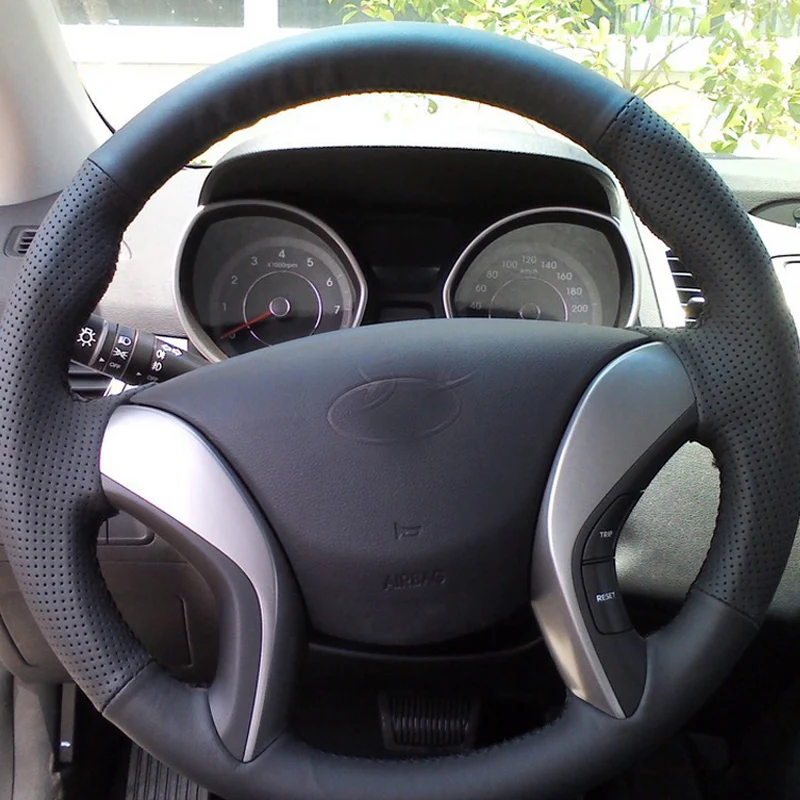 Free Shipping High Quality cowhide Top Layer Leather handmade Sewing Steering wheel covers protect For Hyundai Elantra/Avante
Free Shipping High Quality cowhide Top Layer Leather handmade Sewing Steering wheel covers protect For Hyundai Elantra/Avante