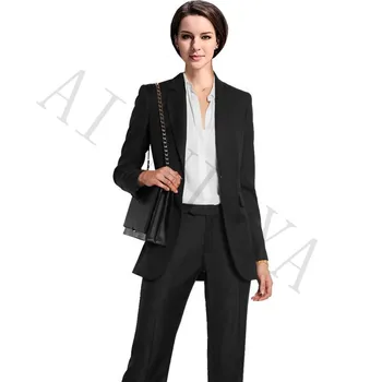 Jacket+Pants Womens Business Suits Black Single Breasted Female Office Uniform Formal Slim Ladies Trouser Suit Women Tuxedo Sui
Jacket+Pants Womens Business Suits Black Single Breasted Female Office Uniform Formal Slim Ladies Trouser Suit Women Tuxedo Sui