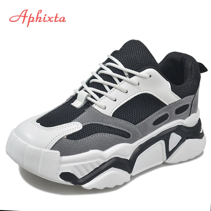 Aphixta Platform Sneakers Boots Shoes Woman Suede Leather Air Mesh Ankle Boots Chunky Sole Women Sneakers 
Aphixta Platform Sneakers Boots Shoes Woman Suede Leather Air Mesh Ankle Boots Chunky Sole Women Sneakers