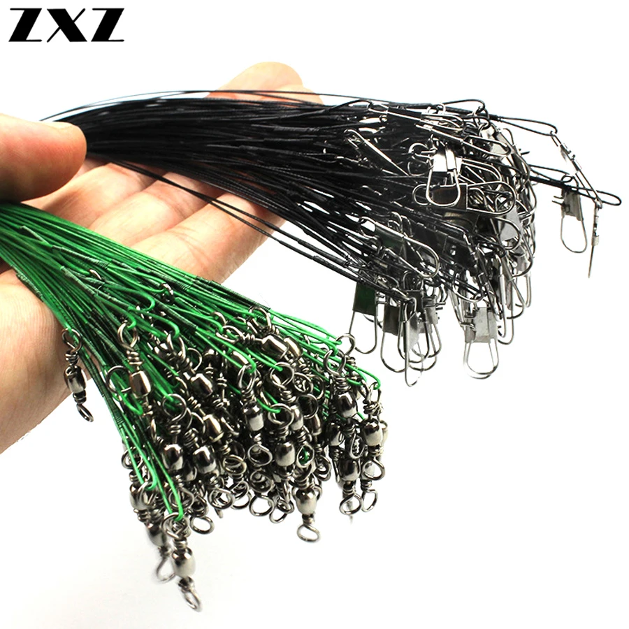 100pcs Stainless Steel Braided Trace Fishing Wire Line Anti-bite Line Shock Spinning Leader Rigs Tapered Line Leash Snap Swivel
100pcs Stainless Steel Braided Trace Fishing Wire Line Anti-bite Line Shock Spinning Leader Rigs Tapered Line Leash Snap Swivel