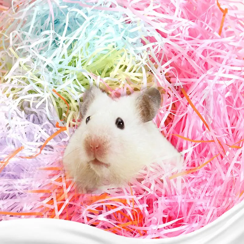 Pet Hamster Cage Substrate Nesting Filler Shred Paper