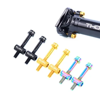 2pcs M5x30/40mm Seat Post Bolts Titanium Alloy Thomson Seatpost Fixing Bolt Ti Bicycle Screws Bike Parts Black Gold Rainbow
2pcs M5x30/40mm Seat Post Bolts Titanium Alloy Thomson Seatpost Fixing Bolt Ti Bicycle Screws Bike Parts Black Gold Rainbow