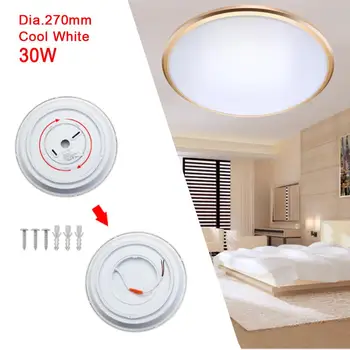 Modern LED Ceiling Lights Dia 270mm Aluminum+Acrylic High Brightness Cool White 30W LED Lamp For Living Room Bedroom Gold A609
Modern LED Ceiling Lights Dia 270mm Aluminum+Acrylic High Brightness Cool White 30W LED Lamp For Living Room Bedroom Gold A609