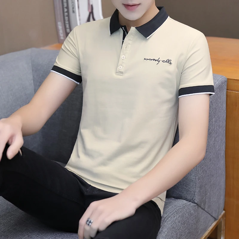 Men's short sleeve summer lapel half sleeve fashion clothes Korean fashion brand 2019
Men's short sleeve summer lapel half sleeve fashion clothes Korean fashion brand 2019