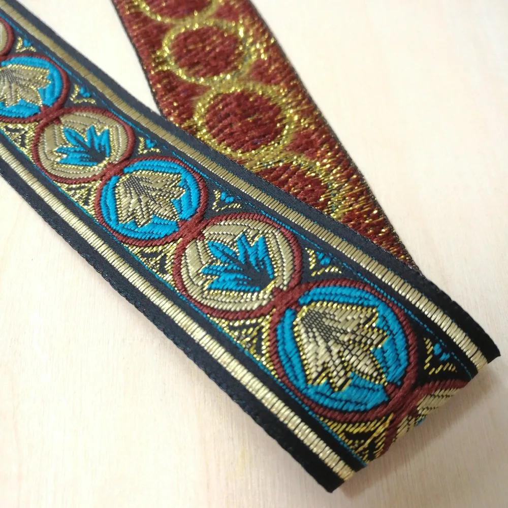3.3cm 33mm 1-3/8 Thick Quality Turquoise Brown Light Gold Filigree Circle Ribbon Costume Laciness National Jacquard Webbing Lace
3.3cm 33mm 1-3/8 Thick Quality Turquoise Brown Light Gold Filigree Circle Ribbon Costume Laciness National Jacquard Webbing Lace