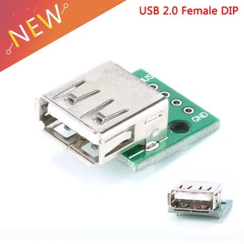 10pcs Type A Female USB To DIP 2.54MM PCB Board Adapter Converter For Arduino connector
10pcs Type A Female USB To DIP 2.54MM PCB Board Adapter Converter For Arduino connector