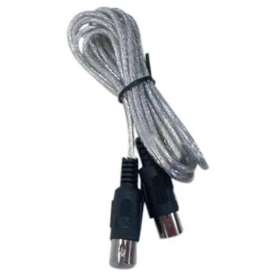 HFES Newest 3 meter 10ft MIDI Extension Cable 5 Pin Plug Male To Connector Silver |