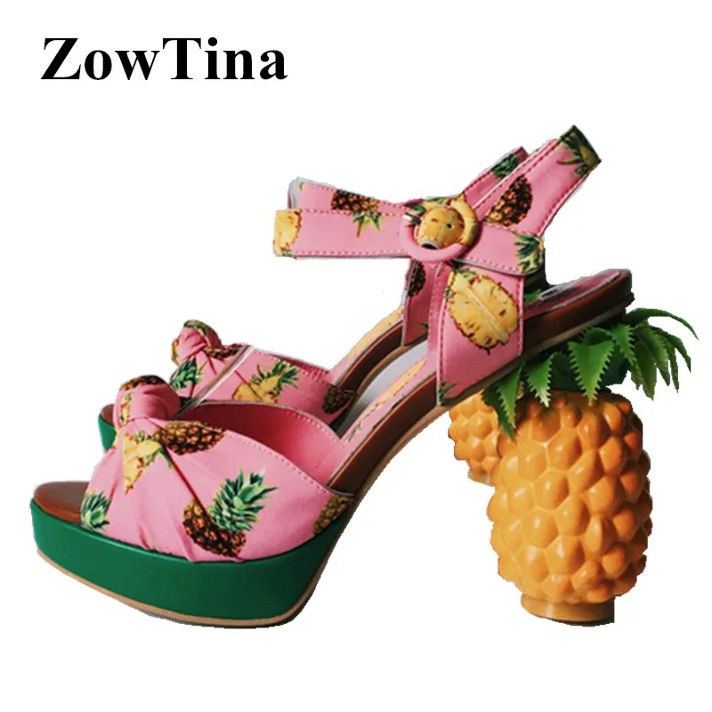 Women Pink Platform Sandals Pineapple Chunky 11cm High Heels Summer Shoes Woman Ankle Strap Valentina Ladies Shoes Dress Pumps
Women Pink Platform Sandals Pineapple Chunky 11cm High Heels Summer Shoes Woman Ankle Strap Valentina Ladies Shoes Dress Pumps