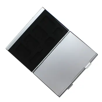 Newest 15 in 1 Aluminum Alloy Memory SIM Micro-Sim Card Pin Storage Case Box Protector for Card 8x Micro SIM Card
Newest 15 in 1 Aluminum Alloy Memory SIM Micro-Sim Card Pin Storage Case Box Protector for Card 8x Micro SIM Card