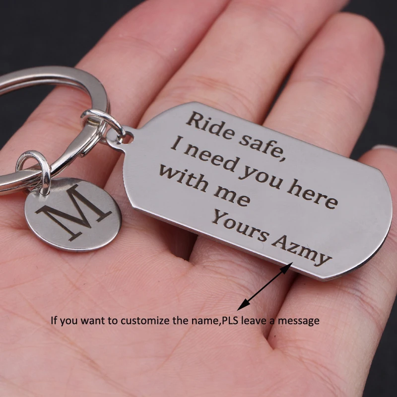 Military Tag 26 Letter Choose Personalised Name Custom Keychain Stainless Steel Keyring For Couple Women Men Gift Customize Name
Military Tag 26 Letter Choose Personalised Name Custom Keychain Stainless Steel Keyring For Couple Women Men Gift Customize Name