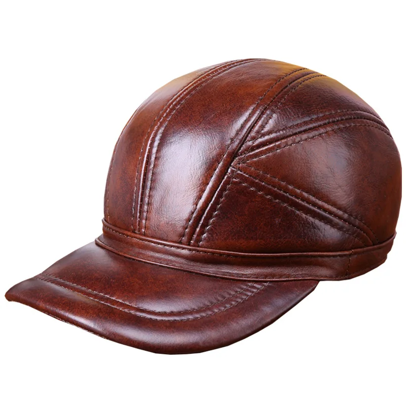 100% Genuine Leather Hat Adult Autumn Winter Warm Baseball Cap Male Earmuffs Sheepskin Hat Elderly Outdoor Peaked Cap B-7254
100% Genuine Leather Hat Adult Autumn Winter Warm Baseball Cap Male Earmuffs Sheepskin Hat Elderly Outdoor Peaked Cap B-7254