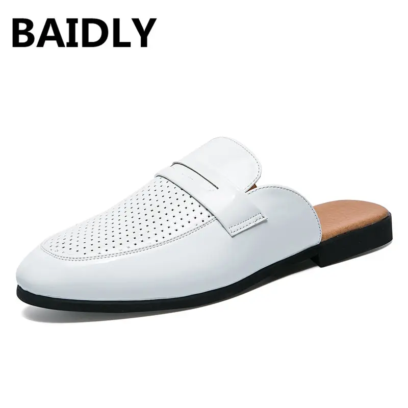 BAIDLY Brand Summer Men Slippers Male Leather Shoes for Man Vintage Casual Beach Sandals Non-slide Zapatos Shoes
BAIDLY Brand Summer Men Slippers Male Leather Shoes for Man Vintage Casual Beach Sandals Non-slide Zapatos Shoes