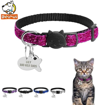 Gorgeous Quick Release Cat Puppy Tag Collar Set Personalized Nylon Dog Collars Engraved Tags For Small Pets Kitten 1cm Width
Gorgeous Quick Release Cat Puppy Tag Collar Set Personalized Nylon Dog Collars Engraved Tags For Small Pets Kitten 1cm Width