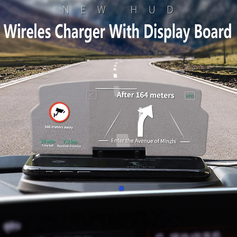 Qi Wireless Charger Car HUD Car Navigation Support With Display Board Bracket Power Bank for iPhone X 8 7 Samsung S7 S8 S9 Plus
Qi Wireless Charger Car HUD Car Navigation Support With Display Board Bracket Power Bank for iPhone X 8 7 Samsung S7 S8 S9 Plus