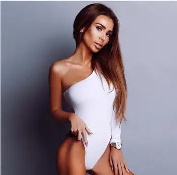 cotton one shoulder slope neckline bodysuit single long sleeve bodyocn bodysuit 2019 summer Women sexy body
cotton one shoulder slope neckline bodysuit single long sleeve bodyocn bodysuit 2019 summer Women sexy body
