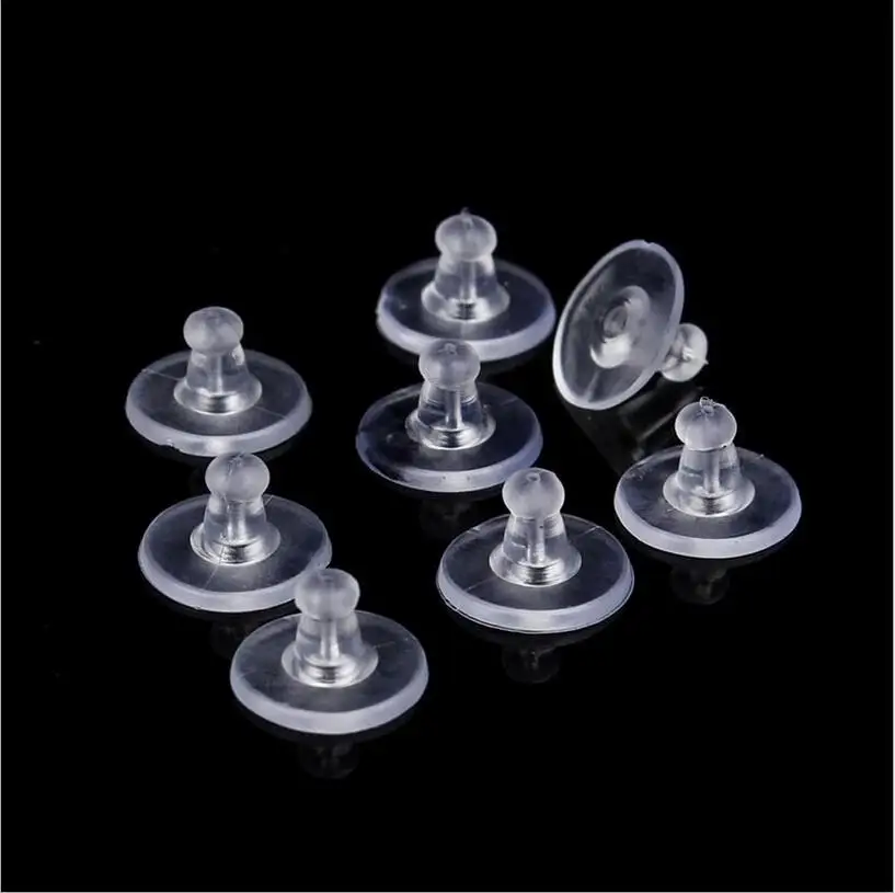 100PCS Earrings Accessories Rubber Back Silicone Round Ear Plugging Blocked Plastic Earring Back Stoppers DIY Jewelry Component
100PCS Earrings Accessories Rubber Back Silicone Round Ear Plugging Blocked Plastic Earring Back Stoppers DIY Jewelry Component