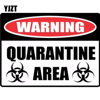 YJZT 15*11.1cm Cartoon Fun WARNING Sign QUARANTINE Retro-reflective Decals Car Sticker C1-8132
YJZT 15*11.1cm Cartoon Fun WARNING Sign QUARANTINE Retro-reflective Decals Car Sticker C1-8132