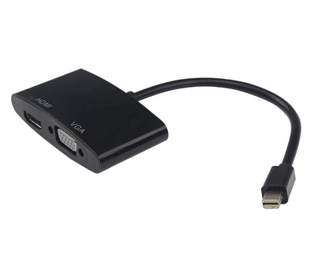2 in 1 DisplayPort mini DPTo HDMI VGA Adapter Cable for MAC Macbook Pro Air Apple computer 20PCS | Электроника
