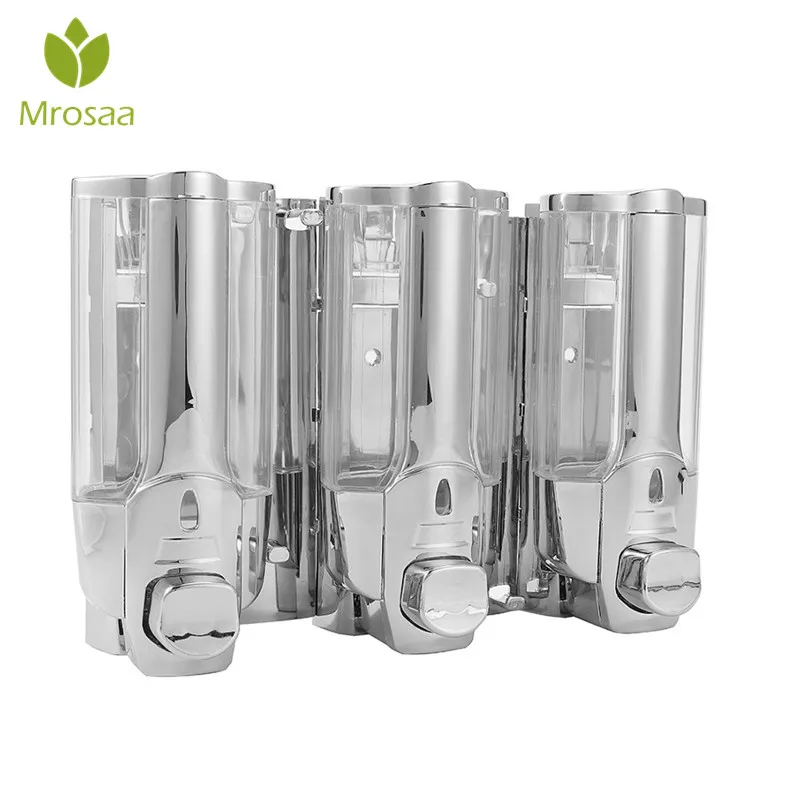 ABS Three Chamber Dispenser Wall Mounted Bathroom Lotion Shampoo Liquid Soap Dispenser Set Kitchen Bath Shower Shampoo Bottle
ABS Three Chamber Dispenser Wall Mounted Bathroom Lotion Shampoo Liquid Soap Dispenser Set Kitchen Bath Shower Shampoo Bottle