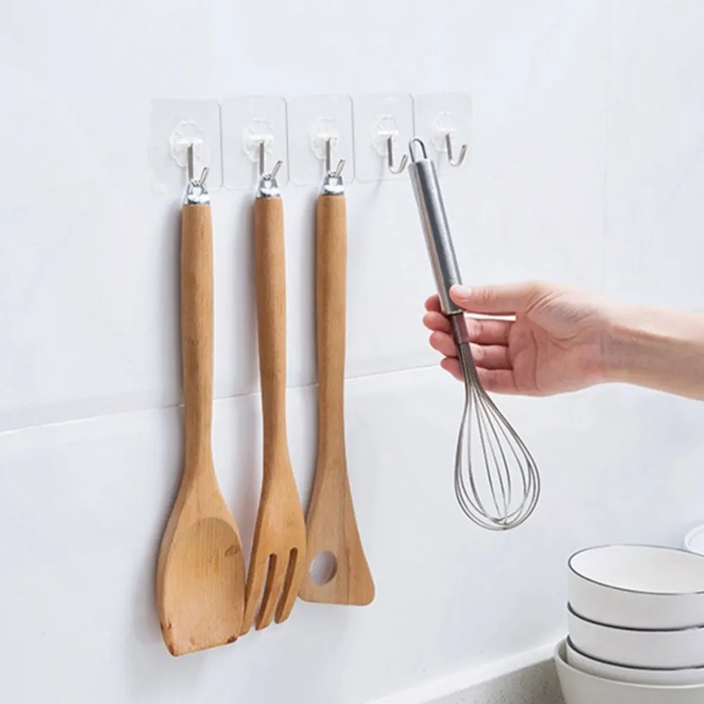 Seamless Adhesive Waterproof Transparent Hook Load Bearing 10kg Wall Hook Kitchen Bathroom Wall Hanger Organizer
Seamless Adhesive Waterproof Transparent Hook Load Bearing 10kg Wall Hook Kitchen Bathroom Wall Hanger Organizer