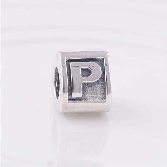 Authentic 100% 925 Sterling Silver Bead Letter P Fits Pandora Bracelet Necklace Bangle Bead DIY Beads Gift Jewelry ZM02P
Authentic 100% 925 Sterling Silver Bead Letter P Fits Pandora Bracelet Necklace Bangle Bead DIY Beads Gift Jewelry ZM02P