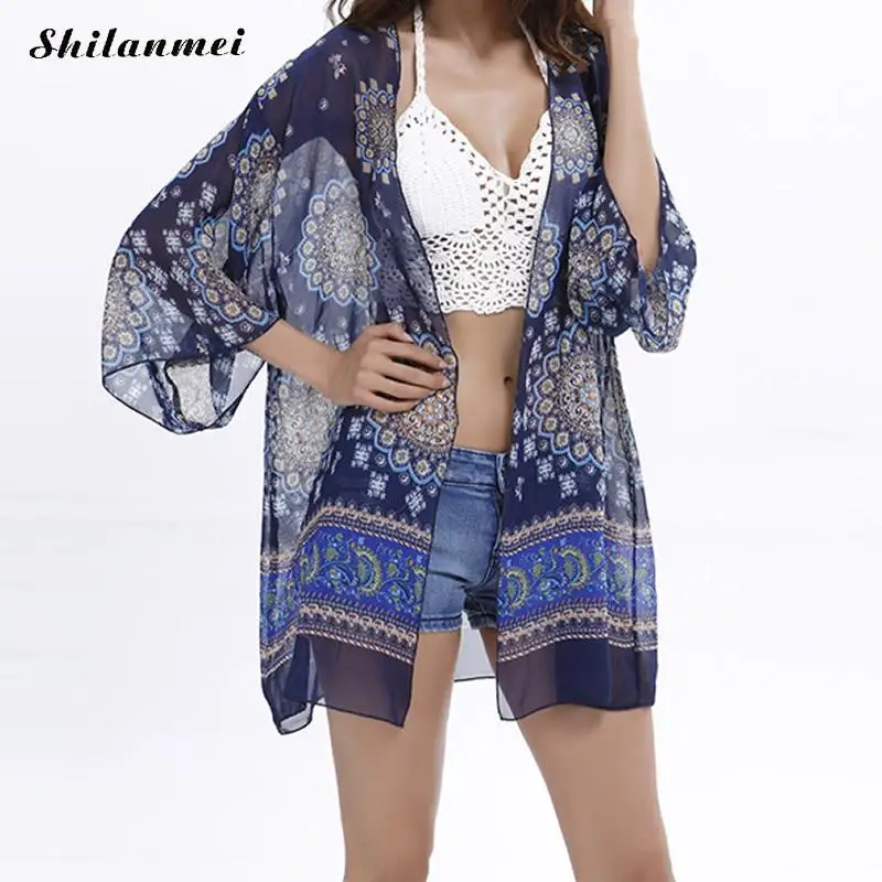 3 Colors Chiffon Beach Cover Up Long Tassel Beach Cardigan Feminino Swim suit Printed Bathing Suit Cover Ups Pareo Beach Tunic
3 Colors Chiffon Beach Cover Up Long Tassel Beach Cardigan Feminino Swim suit Printed Bathing Suit Cover Ups Pareo Beach Tunic