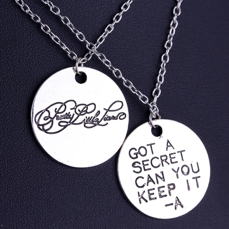 Cute Pretty Little Liars Necklace Silver Color Alloy Got A Secret Can You Keep It Pendant For Women Movie Jewelry Gift Drop Ship
Cute Pretty Little Liars Necklace Silver Color Alloy Got A Secret Can You Keep It Pendant For Women Movie Jewelry Gift Drop Ship