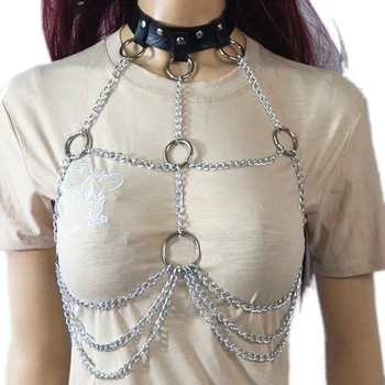 Women Adjustable Leather Chest Belt Lingerie Punk Harness Cupless Bra Belts Body Gothic Cage Sexy Bandage Crop Top Straps
Women Adjustable Leather Chest Belt Lingerie Punk Harness Cupless Bra Belts Body Gothic Cage Sexy Bandage Crop Top Straps