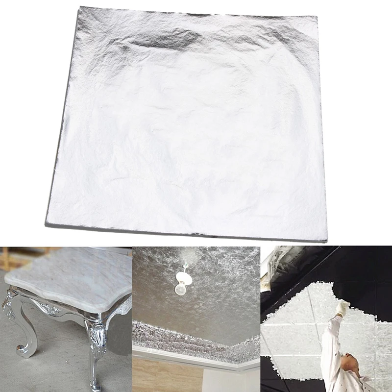 100pcs Gold/Silver/Copper Leaf Sheets Tissue Paper Gliding Sheet For Art Craft Decoration 14x14CM
100pcs Gold/Silver/Copper Leaf Sheets Tissue Paper Gliding Sheet For Art Craft Decoration 14x14CM