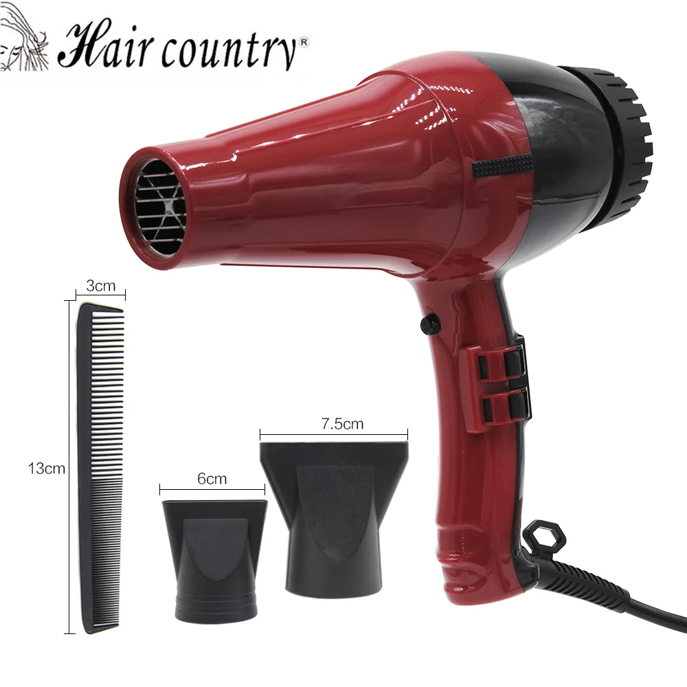 Hair Country Professional Hair Dryer Salon Hot and Cold Wind Blow Dryer Hair Dryer Nozzle Styling Tools 1800-2000W
Hair Country Professional Hair Dryer Salon Hot and Cold Wind Blow Dryer Hair Dryer Nozzle Styling Tools 1800-2000W