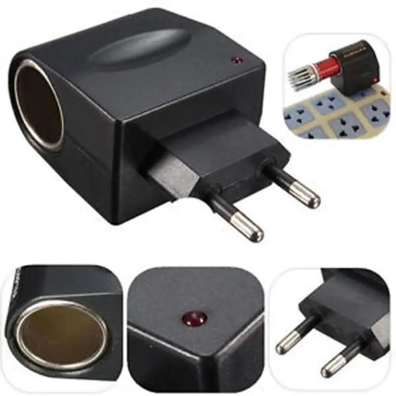 Onever Useful Car Cigarette Lighter Power AC 220V To DC 12V Black Adapter Converter Mini Automobile Accessories EU Plug
Onever Useful Car Cigarette Lighter Power AC 220V To DC 12V Black Adapter Converter Mini Automobile Accessories EU Plug