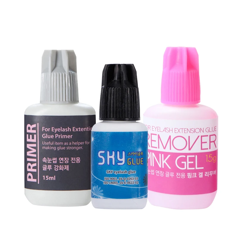 5g SKY glue and 15ml Glue Primer and 15g remover Used on Roots of False Eyelashes
5g SKY glue and 15ml Glue Primer and 15g remover Used on Roots of False Eyelashes