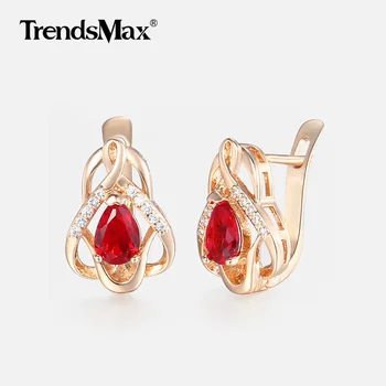 Hear Love Red Cubic Zircon CZ Earrings For Women Girls 585 Rose Gold Earrings Woman Wedding Gifts Women's Fashion Jewelry GE99
Hear Love Red Cubic Zircon CZ Earrings For Women Girls 585 Rose Gold Earrings Woman Wedding Gifts Women's Fashion Jewelry GE99