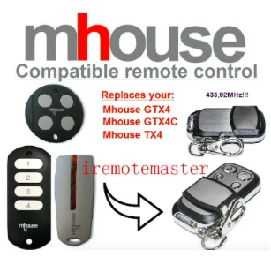 MHouse GTX4, GTX4C,TX4 universal replacement remote control free shipping top quality
MHouse GTX4, GTX4C,TX4 universal replacement remote control free shipping top quality