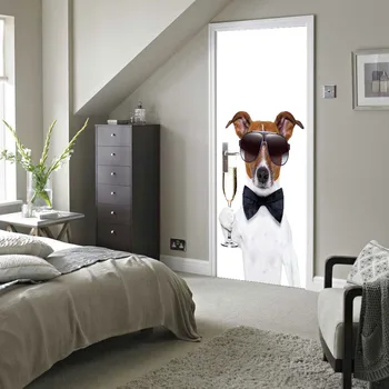 3D Print Dog Poster PVC Waterproof Entire Door Sticker Creative Stickers Door Wall Sticker DIY Mural Bedroom Home Decor
3D Print Dog Poster PVC Waterproof Entire Door Sticker Creative Stickers Door Wall Sticker DIY Mural Bedroom Home Decor
