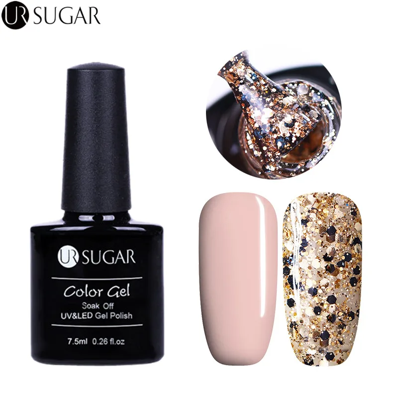 UR SUGAR 7.5ML Shinning Glitter Sequins Nail Gel UV Gel Polish with Gel Semi Permanent Polish Soak Off Varnish Manicure
UR SUGAR 7.5ML Shinning Glitter Sequins Nail Gel UV Gel Polish with Gel Semi Permanent Polish Soak Off Varnish Manicure