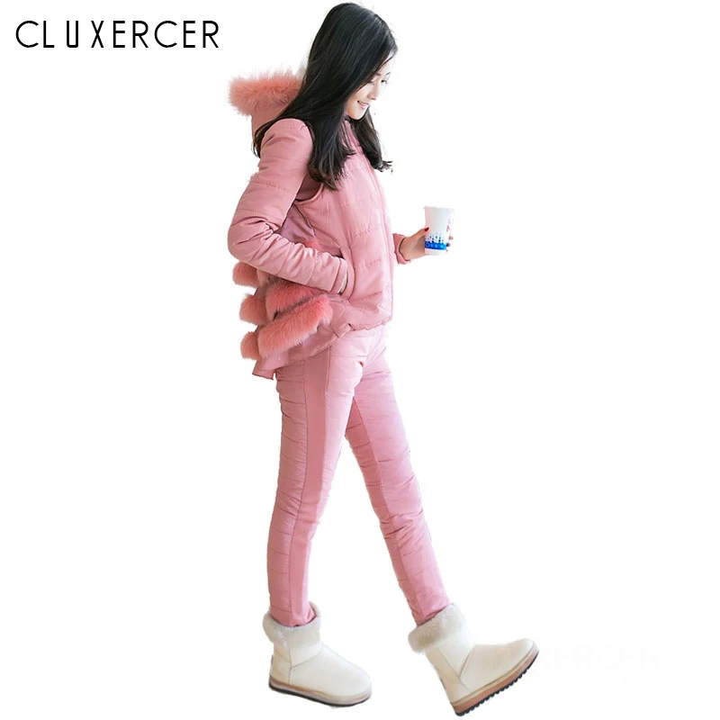 Women Autumn Winter Parka Set Women 2019 New Hooded Fur Collar Warm Parkas Coat +Sweater +Pant 3 Piece Set Warm Winter Sets
Women Autumn Winter Parka Set Women 2019 New Hooded Fur Collar Warm Parkas Coat +Sweater +Pant 3 Piece Set Warm Winter Sets