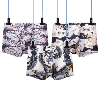 13 Colors Summer men's underwear ice silk male boxer men casual flowers print underpants man shorts sexy panties 2019
13 Colors Summer men's underwear ice silk male boxer men casual flowers print underpants man shorts sexy panties 2019