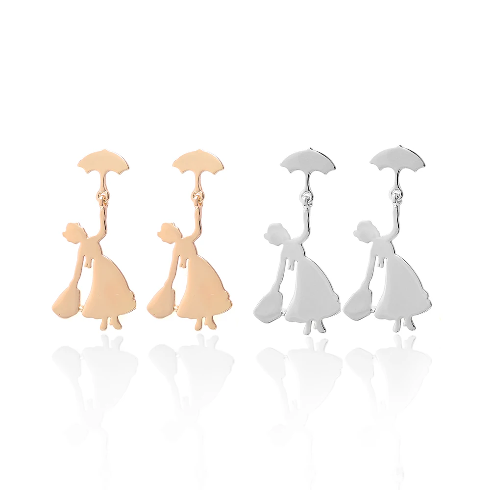 2019 Earring Cute Umbrella Girl Statement Earrings Wedding Classic Jewelry Women Gold Silver Small Stud Earrings Women Gift
2019 Earring Cute Umbrella Girl Statement Earrings Wedding Classic Jewelry Women Gold Silver Small Stud Earrings Women Gift