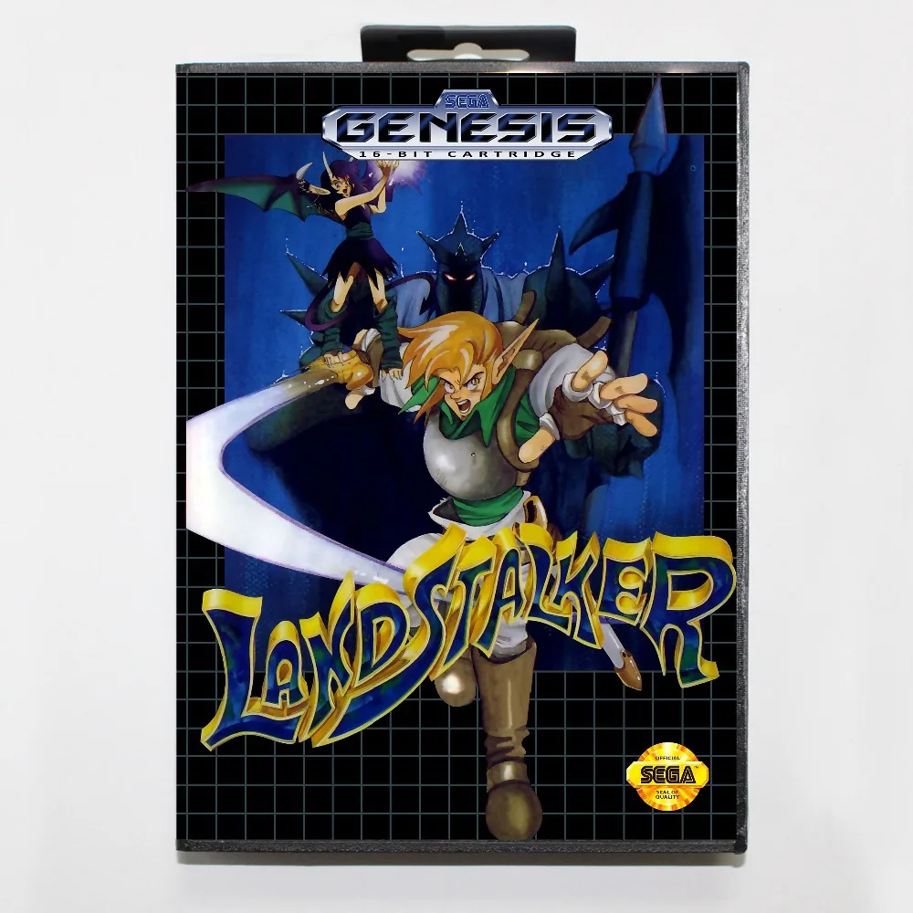 16 bit Sega MD game Cartridge with Retail box - Landstalker game cart for Megadrive for Genesis system
16 bit Sega MD game Cartridge with Retail box - Landstalker game cart for Megadrive for Genesis system