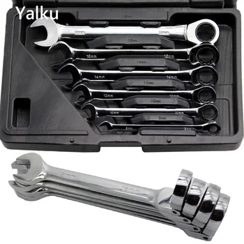 Yalku Spanner Torque Flexible Head Ratchet Wrench Combination Professional Universal Ratchet Adjustable Wrench Car Repair Tools
Yalku Spanner Torque Flexible Head Ratchet Wrench Combination Professional Universal Ratchet Adjustable Wrench Car Repair Tools