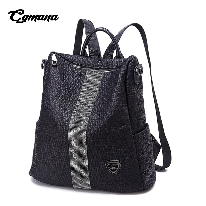 CGMANA Diamond Backpacks Female 2018 High Quality Soft Leather Backpacks Women Backpack Female Traveling Backpack Mochilas Mujer
CGMANA Diamond Backpacks Female 2018 High Quality Soft Leather Backpacks Women Backpack Female Traveling Backpack Mochilas Mujer