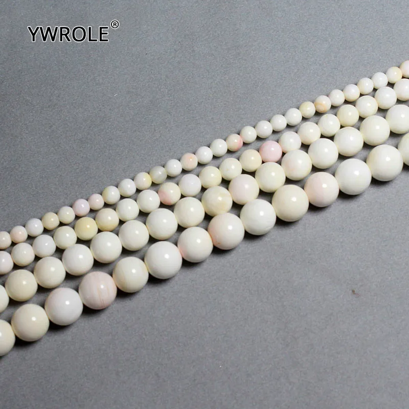 100% Natural Carmine Shell Stone Round Loose Beads For Jewelry Making DIY Bracelet Necklace 4/6/8/10/12mm Strand 15'' Handmade |