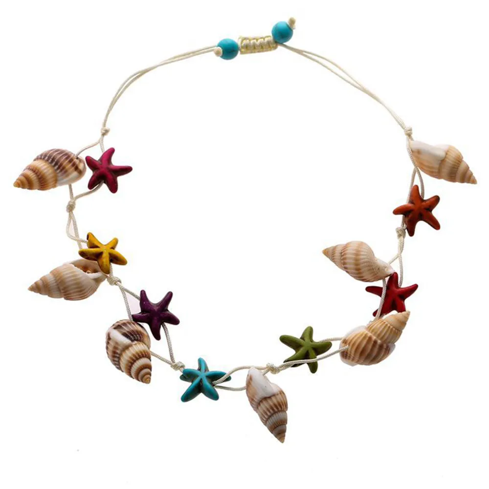 2019 Fashion Conch starfish Pendant Adjustable Rope Ankle Bracelet Barefoot Beach Girls Anklets Sandal Beach Foot Jewelry Gift
2019 Fashion Conch starfish Pendant Adjustable Rope Ankle Bracelet Barefoot Beach Girls Anklets Sandal Beach Foot Jewelry Gift