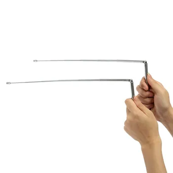 Copper Ghost Hunting Dowsing Divining Rods Detector Water Witching Lost Objects Material Brass Folded length 152mm
Copper Ghost Hunting Dowsing Divining Rods Detector Water Witching Lost Objects Material Brass Folded length 152mm