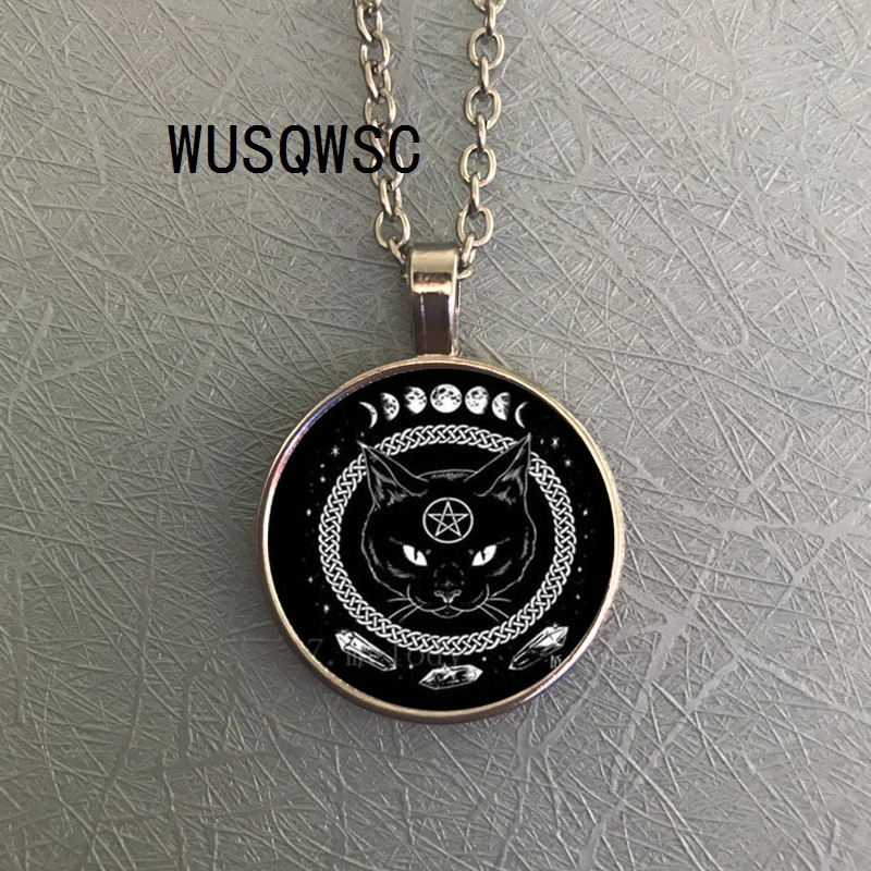 WUSQWSC 2018 / hot sale, fashion black cat pentagram NECKLACE COLLAR round crystal, men and women clothes pendant
WUSQWSC 2018 / hot sale, fashion black cat pentagram NECKLACE COLLAR round crystal, men and women clothes pendant
