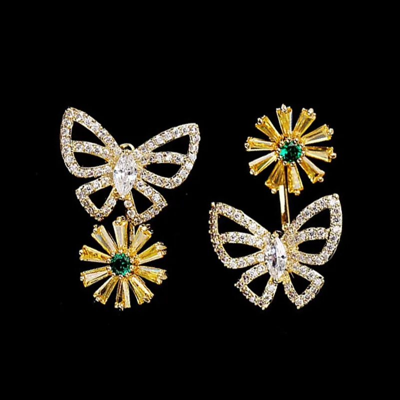 Red Trees Brand High Quality Fashion Lady 925 Sterling Silver Needle Flower Butterfly Earrings Jackets For Women
Red Trees Brand High Quality Fashion Lady 925 Sterling Silver Needle Flower Butterfly Earrings Jackets For Women